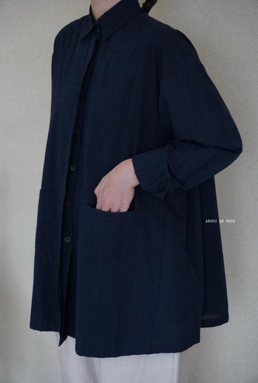 KHADI&CO 大口袋长款宽松衬衫 商品图9