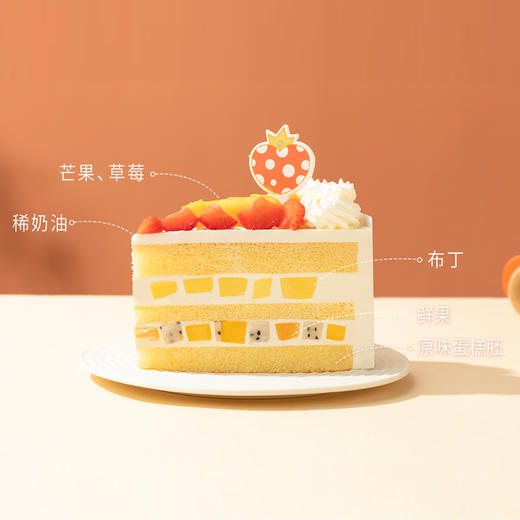 【可爱爆棚】熊熊可爱多蛋糕，2种水果堆满蛋糕，孩子喜欢的清甜滋味（惠州幸福西饼蛋糕） 商品图2