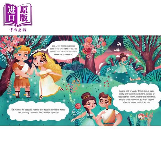 【中商原版】小手翻翻小童话 仲夏夜之梦Lit for Little Hands A Midsummer Nights Dream 英文原版儿童纸板书故事绘本小初文学 商品图2