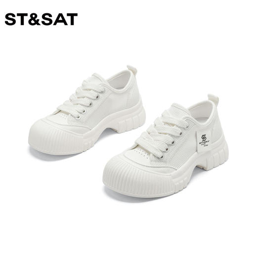 星期六丑萌大头鞋网面小白鞋女鞋SS32112D26 商品图4