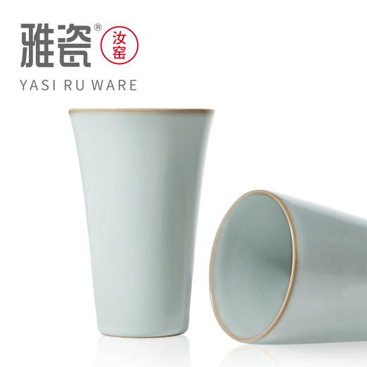 汝窑和而不同对杯 办公杯 商品图4
