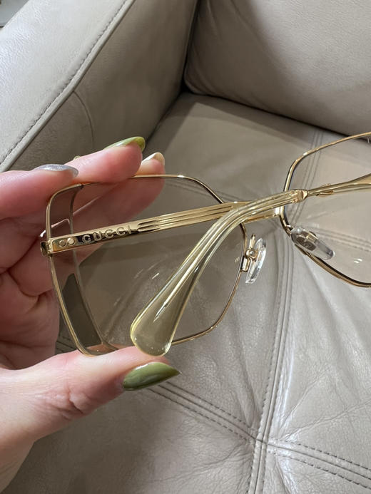 圆正尾货 GG蝴蝶造型 通透鹅黄色 凹造型 防晒 显脸小 太阳镜 商品图10