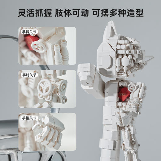 拼奇积木86206-铁臂阿童木· 纯白透视机甲 商品图4