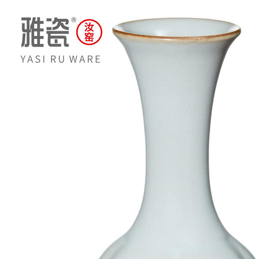 汝窑瓜棱瓶 花瓶 花器 商品图3