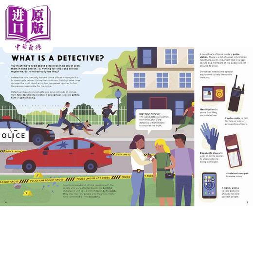 【中商原版】How to be a Detective and Other Crime-Fighting Jobs如何成为一名侦探 英文原版 儿童百科知识图书绘本图画书 商品图3