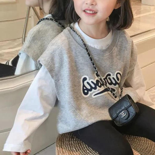 裁缝学苑TG109 假两件长袖童装儿童卫衣纸样衣服纸样打版裁剪图纸 商品图3