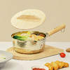 神田钛金双耳雪平锅奶锅辅食锅18cm/20cm 玻璃盖木盖随机发 商品缩略图0