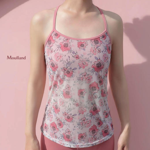 爆款好货 网纱细带后镂空-粉红牡丹（带胸垫） 商品图4