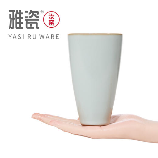 汝窑和而不同对杯 办公杯 商品图2