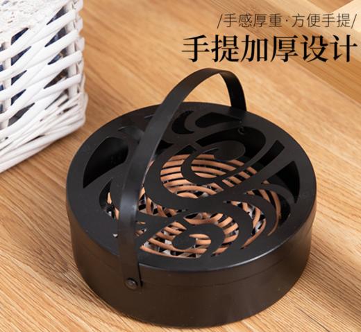 【必备家居用品！蚊香托盘】采用优质不锈钢材料，防火架子设计，安全又方便。盖子设计防止灰尘和异味侵入，保持空气清新，时尚新款。 商品图1