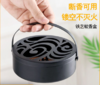 【必备家居用品！蚊香托盘】采用优质不锈钢材料，防火架子设计，安全又方便。盖子设计防止灰尘和异味侵入，保持空气清新，时尚新款。 商品缩略图0