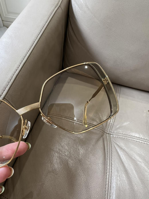 圆正尾货 GG蝴蝶造型 通透鹅黄色 凹造型 防晒 显脸小 太阳镜 商品图12