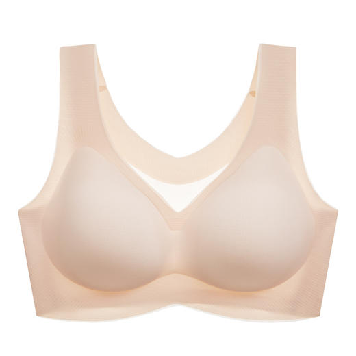 【凉感无痕bra！果冻软支撑】超薄无痕果冻软支撑背心式内衣，，一片式舒适聚拢固定杯，无钢圈设计更贴合身形，让你穿着更舒适自由。 商品图6