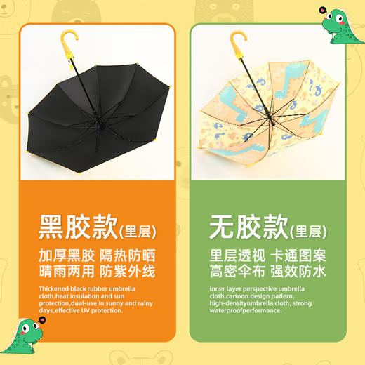 【卡通儿童伞 4-12岁】透明伞下，卡通美妙世界儿童伞陪伴着孩子们雨天漫步。奇妙的伞面上，童趣十足的图案，在雨中跳跃飞舞着，时而神秘、时而欢乐，引领着孩子们去探寻这个世界的无限可能！ 商品图4