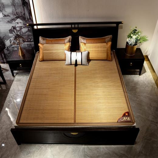 【凉而不冰！吸湿透气】清心冷静的夏日里，双面折叠竹席为你带来舒适与惬意，1.8米/1.5米大小随心选择，丰富多样的颜色款式搭配，加密编织，使用寿命更长！ 商品图9