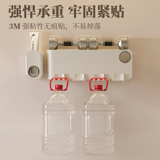牙刷置物架免打孔漱口杯刷牙杯挂墙卫生间壁挂式架子电动家庭挂架 商品图4