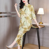 复古气质，大码妈妈装中国风慵懒感上衣裤子两件套AHM-ssys8518 商品缩略图0