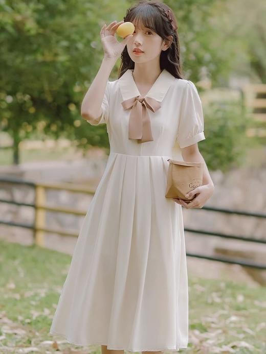 A696夏天初恋白色连衣裙女装2023夏季新款长裙子 商品图5