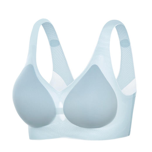 【凉感无痕bra！果冻软支撑】超薄无痕果冻软支撑背心式内衣，，一片式舒适聚拢固定杯，无钢圈设计更贴合身形，让你穿着更舒适自由。 商品图4