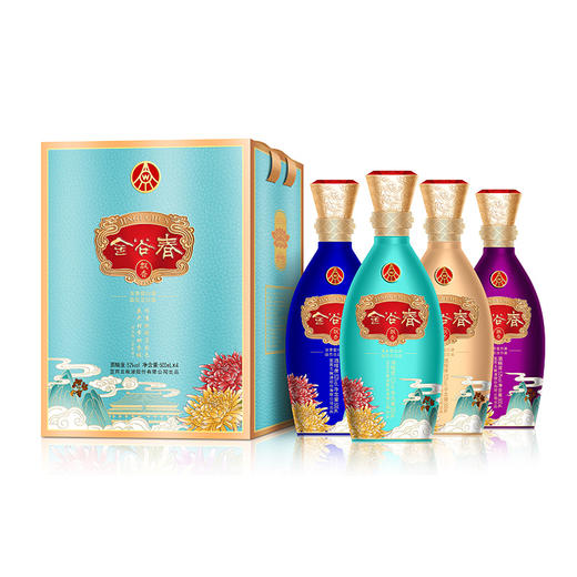 五粮液 金谷春52度浓香型白酒500ml4瓶礼盒装 商务宴请送礼酒 商品图4