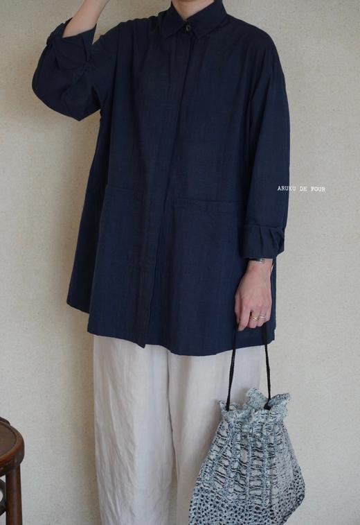 KHADI&CO 大口袋长款宽松衬衫 商品图3