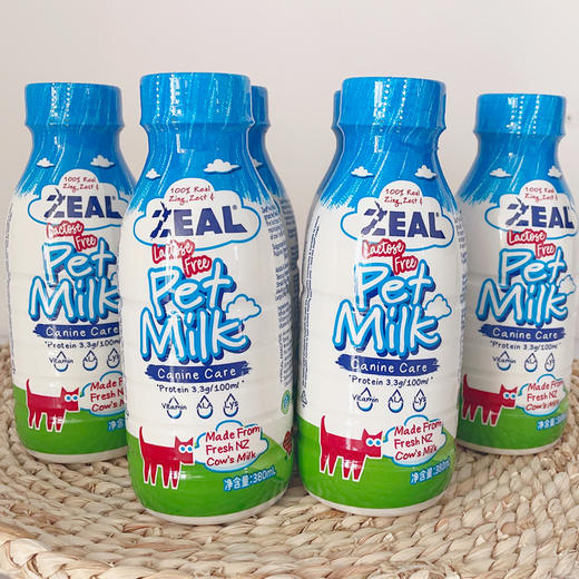 新西兰ZEAL宠物牛奶犬猫宠物 零食牛奶380ml猫狗零食真致牛奶 商品图2