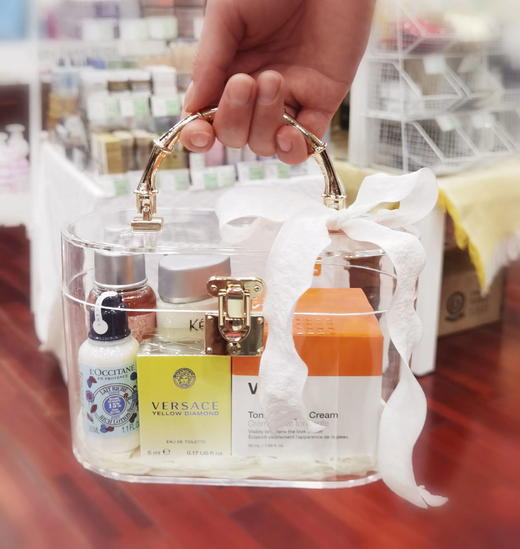 预定伴手礼|婚庆满月商务伴手礼椭圆形礼盒（金属手把）+丝带/102161&102178&102177&102189&117694 商品图0