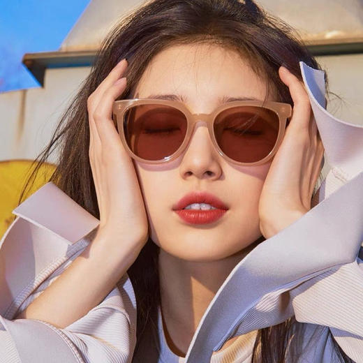 【许红豆同款茶色墨镜】明星同款燕麦色太阳镜，缔造街拍高极感。女神必备单品FXQ 商品图2