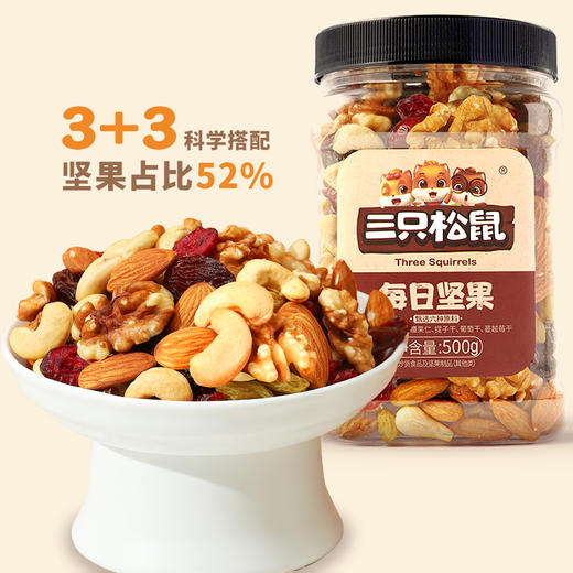 【爆款直降】【三只松鼠】罐装每日坚果500g×2罐-fx 商品图0