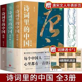 《诗词里的中国》3册赠年表折页+词牌透卡