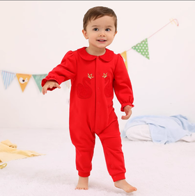 棉果果春秋款女童   对开连体衣连身衣哈衣M122722219086