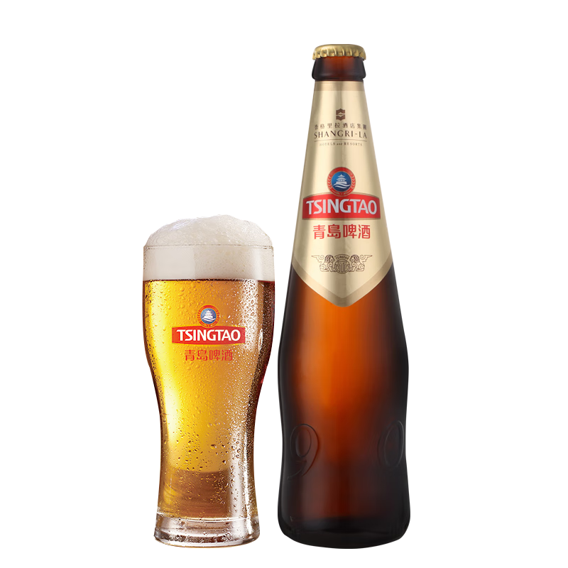 青岛啤酒（TsingTao）青岛啤酒香格里拉大瓶450mlX12定制款啤酒