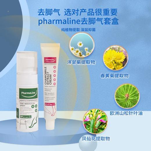 PharmaLine福莱恩 美国原装进口去脚气套盒 一喷一抹 缓解脚臭脚痒 商品图4