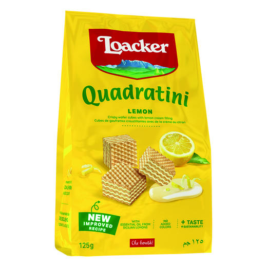 loacker莱家 柠檬味粒粒装威化饼 125g/袋 商品图0
