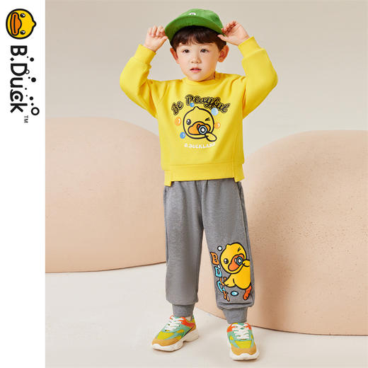 B.DUCK小黄鸭童装春秋针织长裤90-130 BF3463061A 商品图4