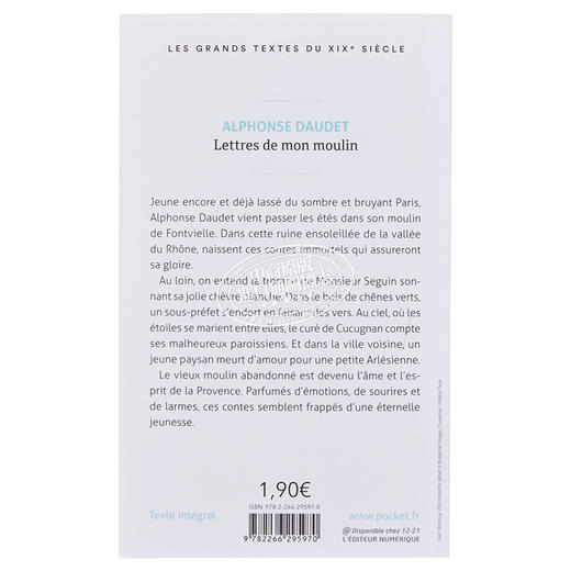 预售 【中商原版】都德 磨坊书简 Lettres de mon moulin 法文原版 Alphonse Daudet  法国狄更斯 讽刺小说 商品图1