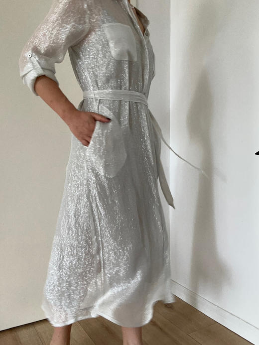 CG｜Long Shirt Dress [真丝长款衬衫裙] 商品图2