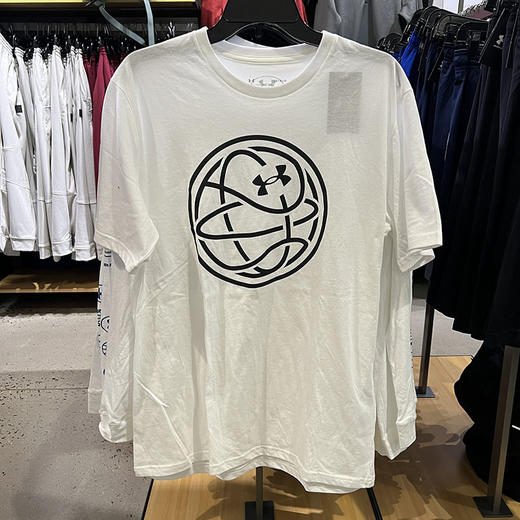 Under Armour/安德玛 男士印花圆领宽松短袖透气运动T恤 商品图0