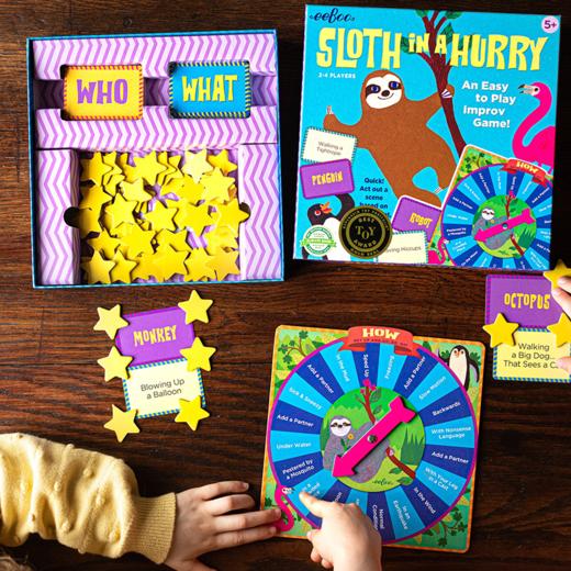 【5折专区】eeBoo儿童角色扮演桌游/早教认知闪卡场景语言表达 商品图3