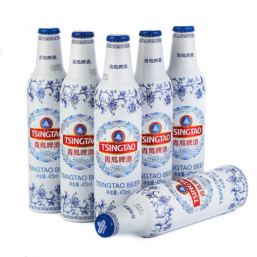 青岛啤酒（TsingTao）青岛啤酒青花瓷铝瓶473ml12瓶标箱 商品图1