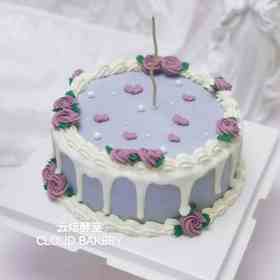 【紫色复古蛋糕】