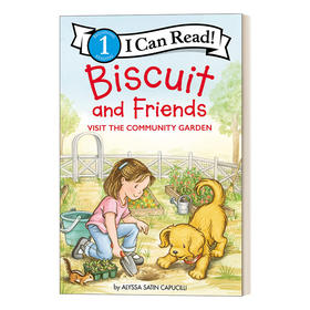 Collins 英文原版 I Can Read 1: Biscuit and Friends Visit the Community Garden 小饼干I狗和朋友参观社区花园  英文版 进口英语原版