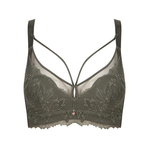 都市丽人聚拢升杯BC杯适穿舒适更聚拢蕾丝内衣超薄款3/4杯常规文胸软钢圈四排扣新年本命年红品YB32A1 商品图9