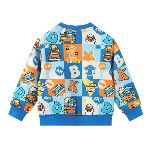 B.DUCK小黄鸭童装春秋圆领卫衣90-130 BF3408063A 商品图3