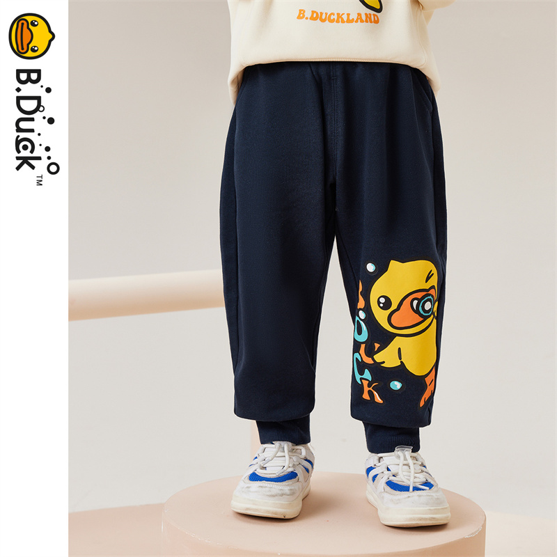 B.DUCK小黄鸭童装春秋针织长裤90-130 BF3463061A