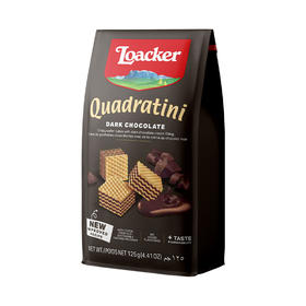 loacker莱家 粒粒装威化饼黑巧克力 125g/袋