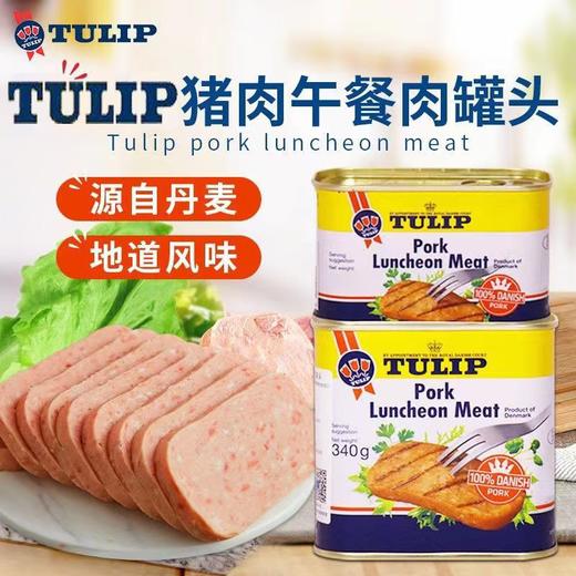 【中欧班列直供】丹麦进口郁金香猪肉午餐肉罐头340g/罐 商品图0