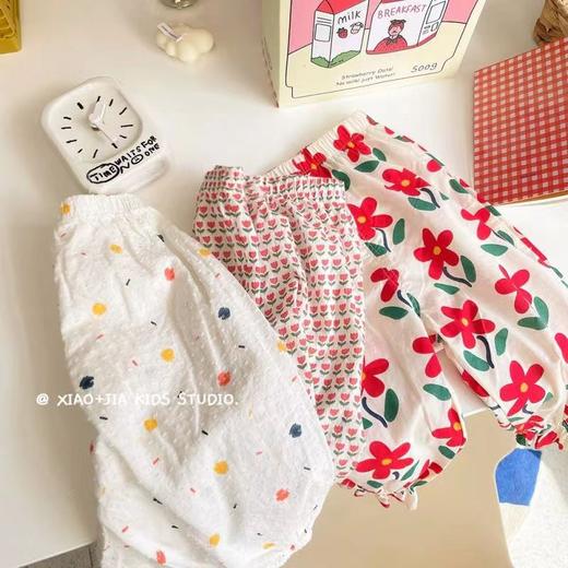 （合作款）复古碎花女童度假防晒裤 商品图0