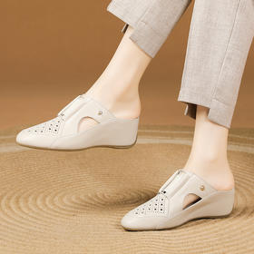 夏季新款，简约坡跟两穿凉鞋XYM-k767