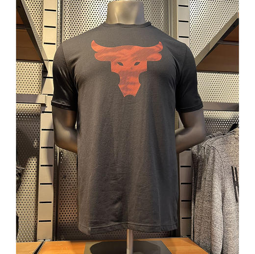 Under Armour/安德玛 Project Rock 男士宽松印花圆领运动短袖T恤 商品图1